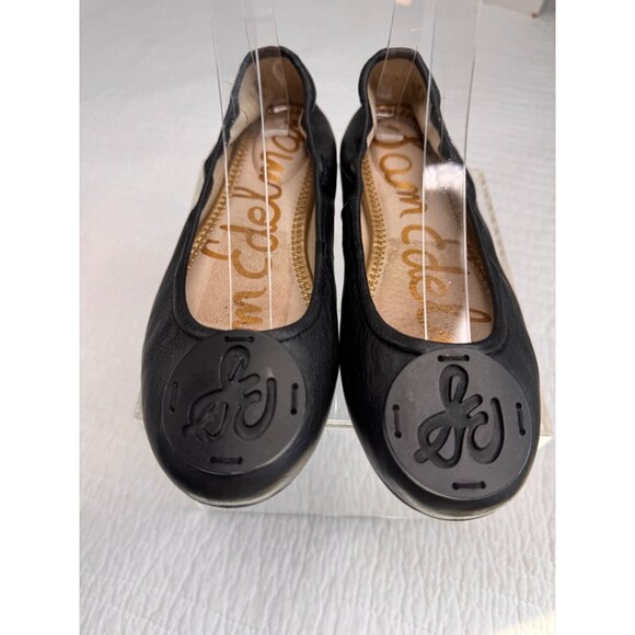 Sam Edelman Black Ballet Flats Logo Detail 6.5 - Picture 4 of 11